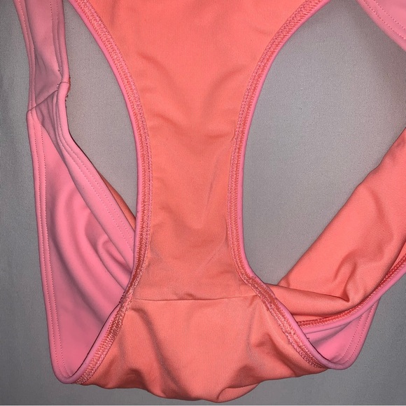 🆕 Aerie Neon Pink Super Scoop String Bikini Women’s Small Beach Pool Swim Set - Picture 8 of 11